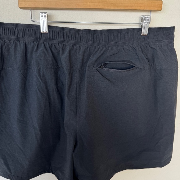 VRST Mens Athletic 5" Shorts Black XL Performance Flat Front Pull On Active Gym - Picture 7 of 11